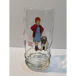 Vintage Annie and Sandy collector glass‎